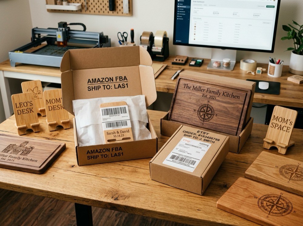 Đóng gói đơn hàng Amazon FBA của VTN Global